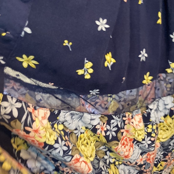 Torrid Blue Floral Spaghetti Strap Summer Maxi Dress Size 5X - Picture 6 of 13